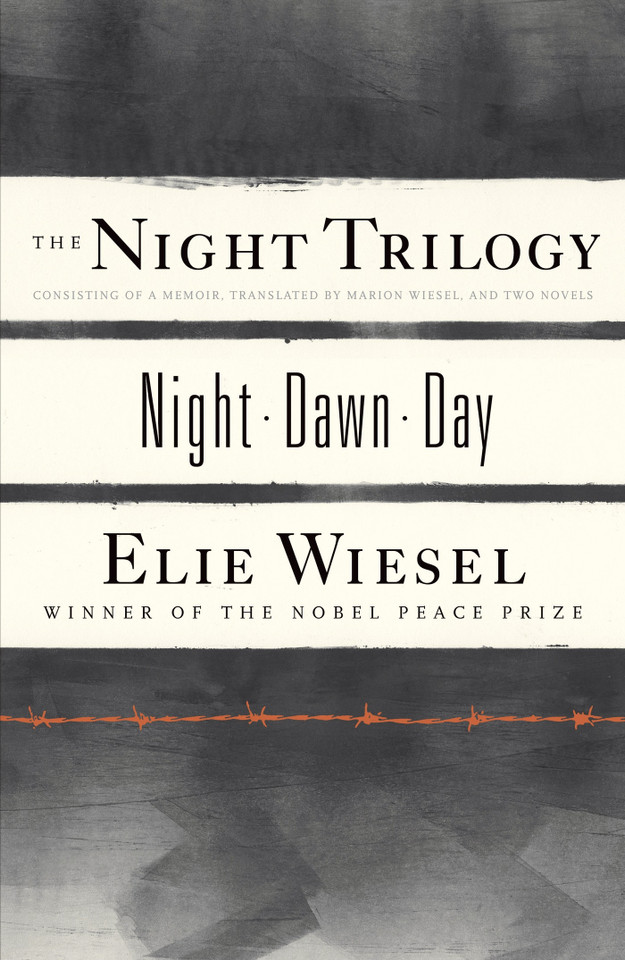 The Night Trilogy: Night, Dawn, Day book cover by Elie Wiesel