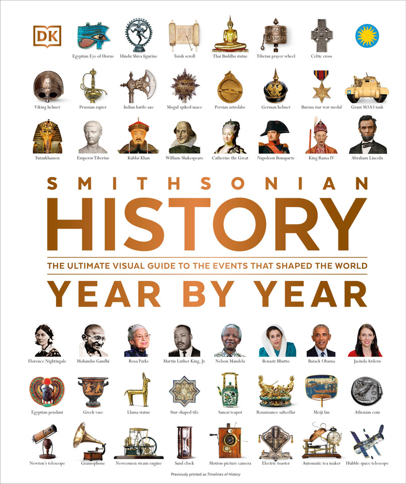 History Year by Year: The Ultimate Visual Guide to the Events that Shaped the World (DK Year by Year) book cover by DK
