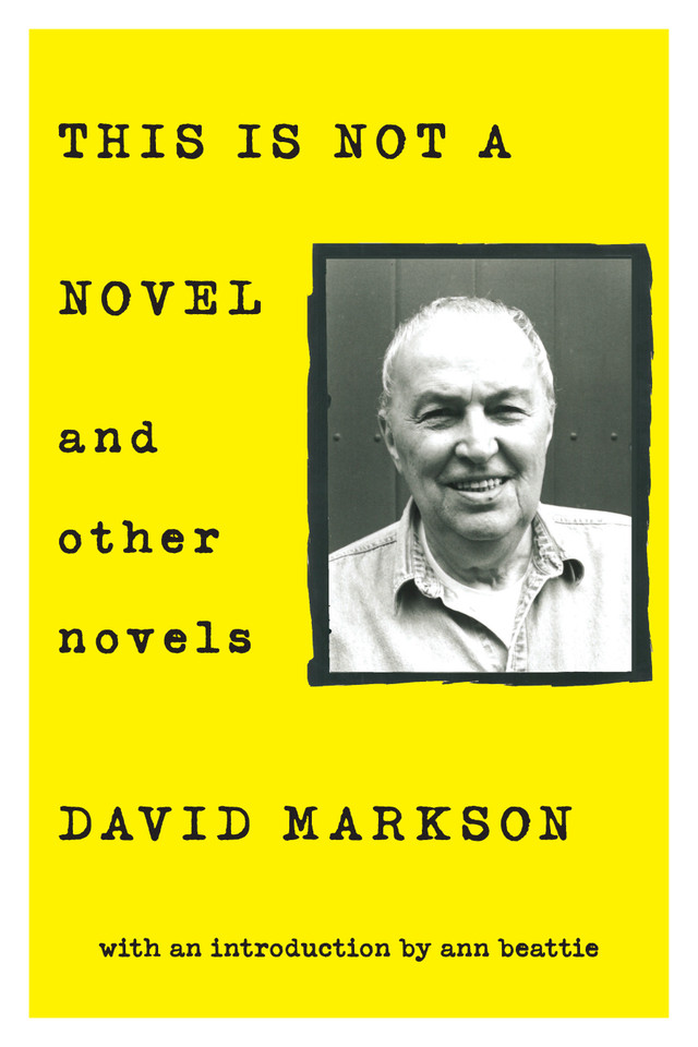 This is Not a Novel and Other Novels book cover by David Markson