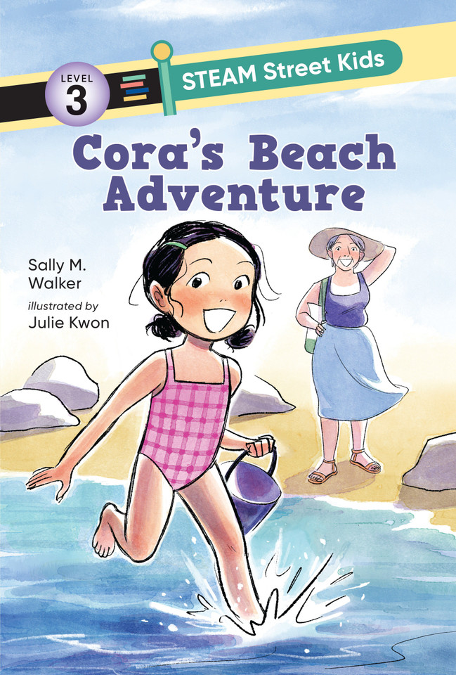 Cora’s Beach Adventure (STEAM Street Kids) book cover by Sally M. Walker