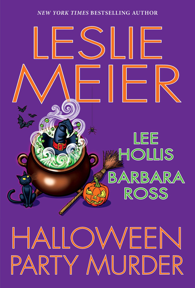 Halloween Party Murder book cover by Leslie Meier, Lee Hollis, Barbara Ross