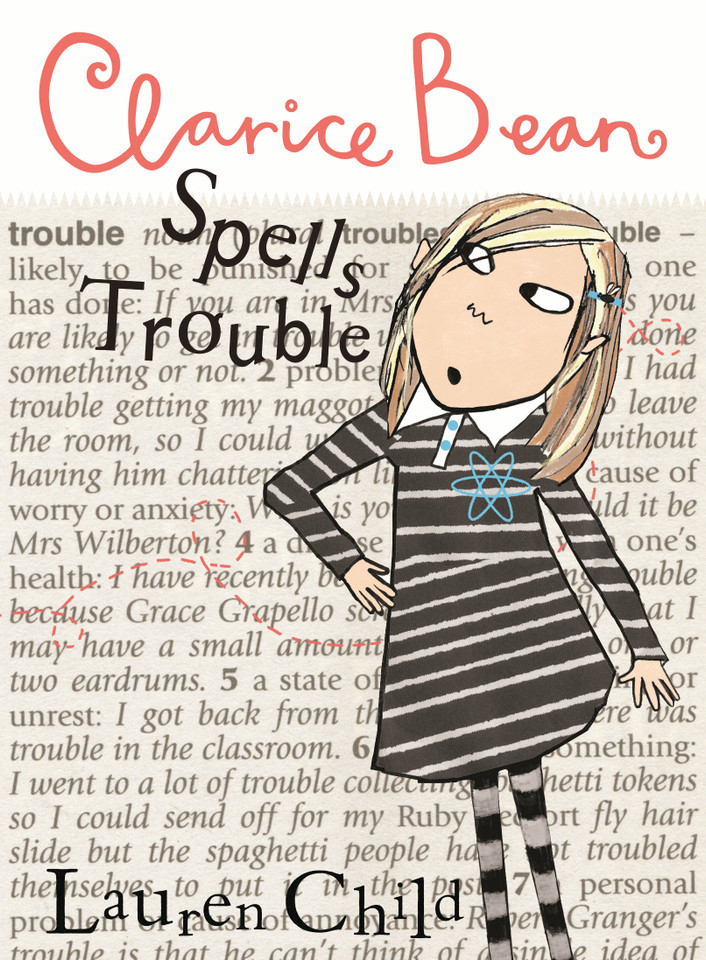 Clarice Bean Spells Trouble (Clarice Bean) book cover by Lauren Child