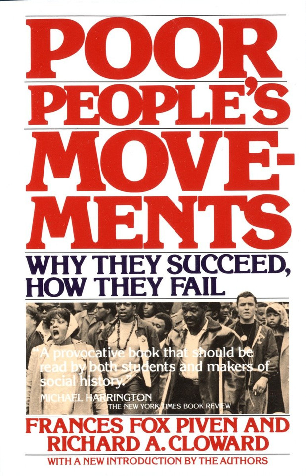 Poor People's Movements: Why They Succeed, How They Fail book cover by Frances Fox Piven, Richard Cloward