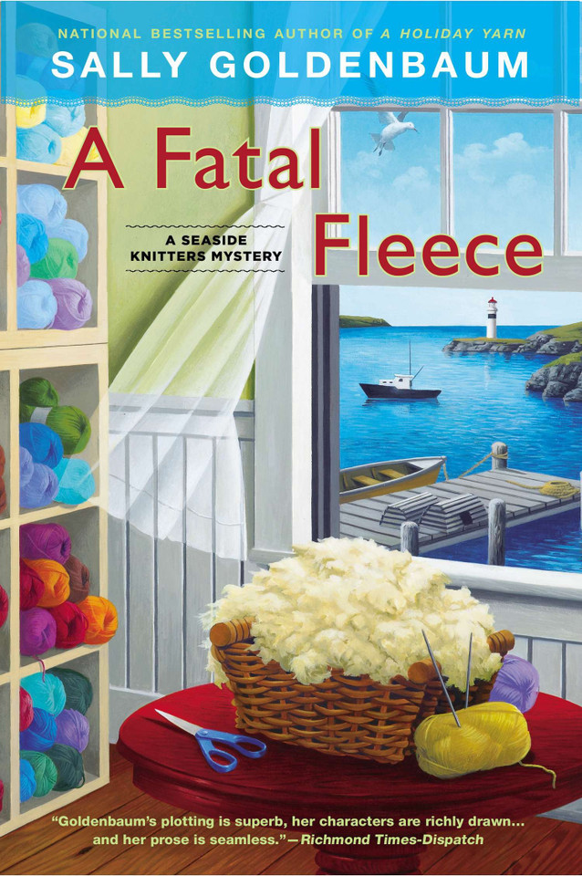 A Fatal Fleece: A Seaside Knitters Mystery (Seaside Knitters Mystery) book cover by Sally Goldenbaum