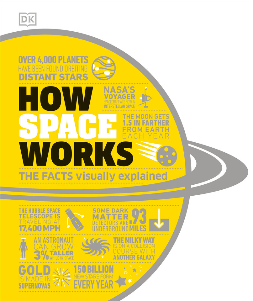 How Space Works: The Facts Visually Explained (DK How Stuff Works) book cover by DK