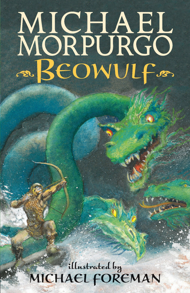 Beowulf book cover by Michael Morpurgo
