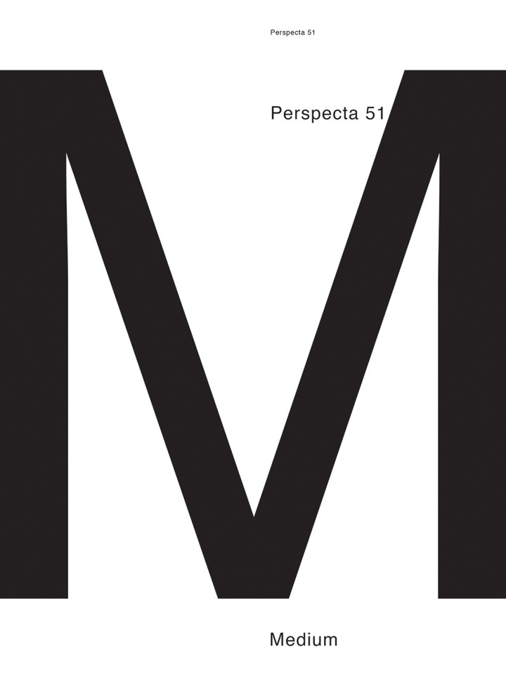 Perspecta 51: Medium (Perspecta) book cover by 