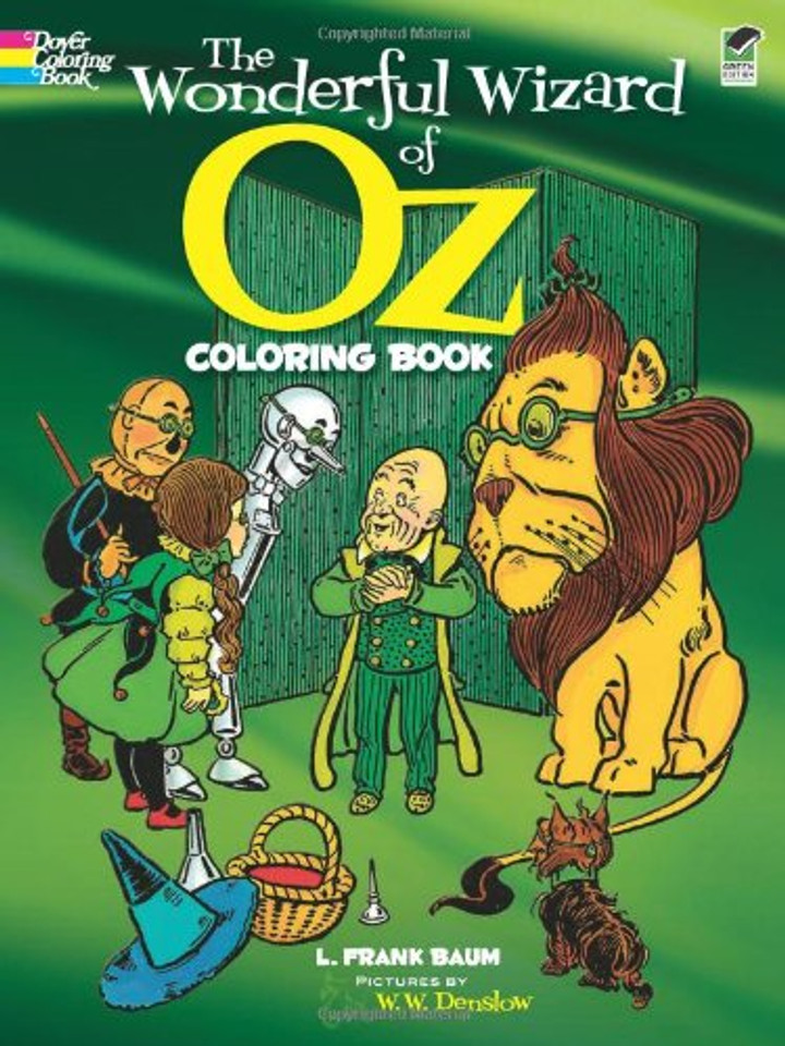 The Wonderful Wizard of Oz Coloring Book Cover The Wonderful Wizard of Oz Coloring Book Cover