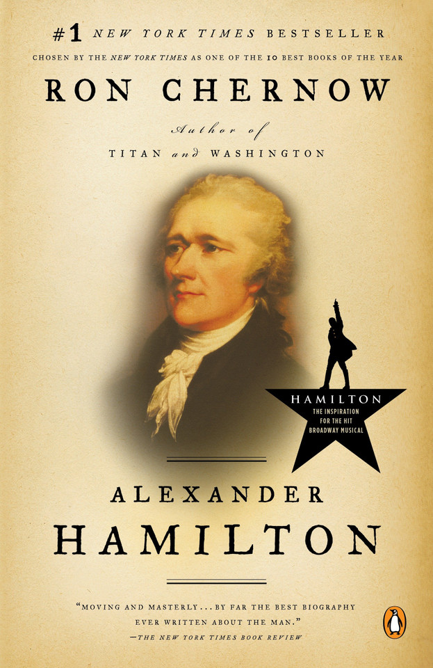 Alexander Hamilton book cover by Ron Chernow