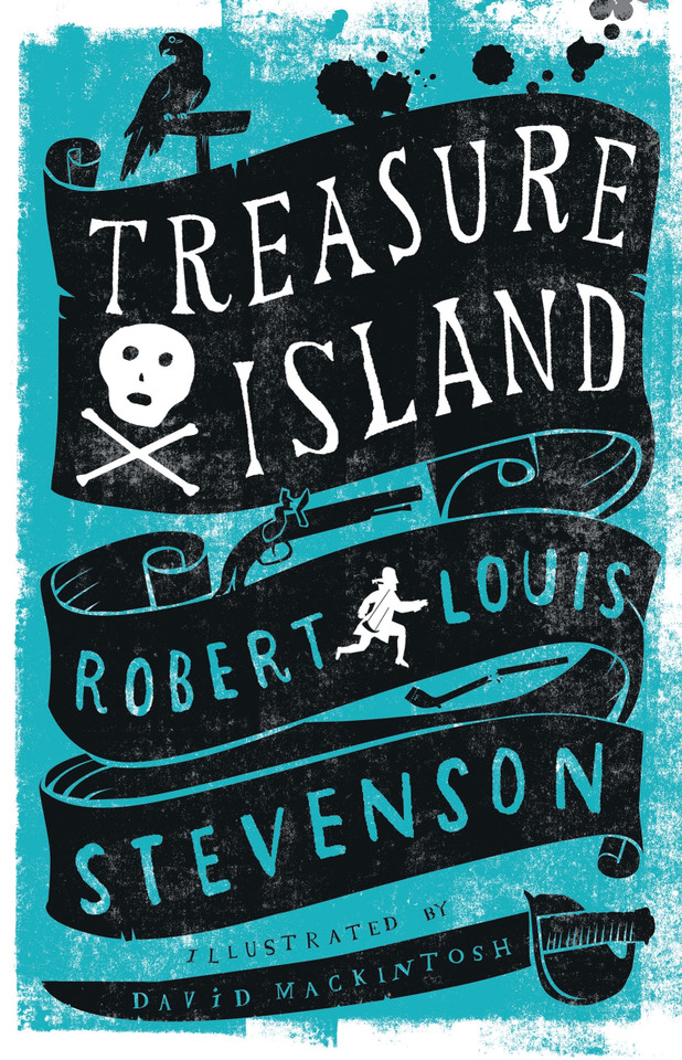Treasure Island: Annotated Edition. Illustrated by David Mackintosh (Alma Junior Classics) book cover by Robert Louis Stevenson
