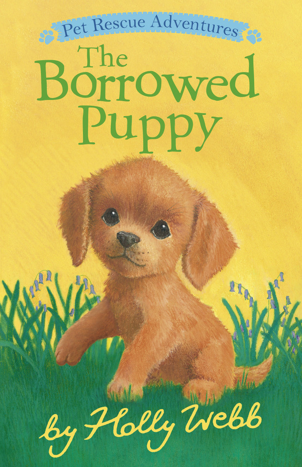 The Borrowed Puppy (Pet Rescue Adventures) book cover by Holly Webb
