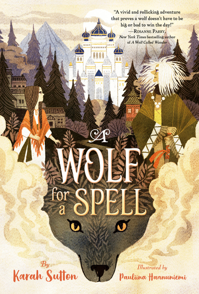 A Wolf for a Spell book cover by Karah Sutton