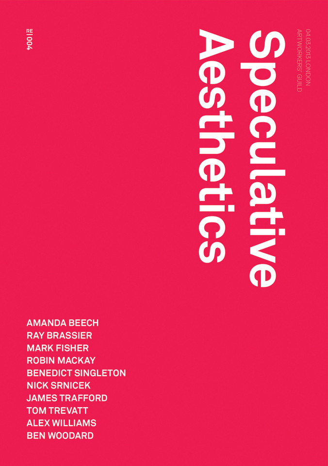 Speculative Aesthetics (Urbanomic / Redactions) book cover by 