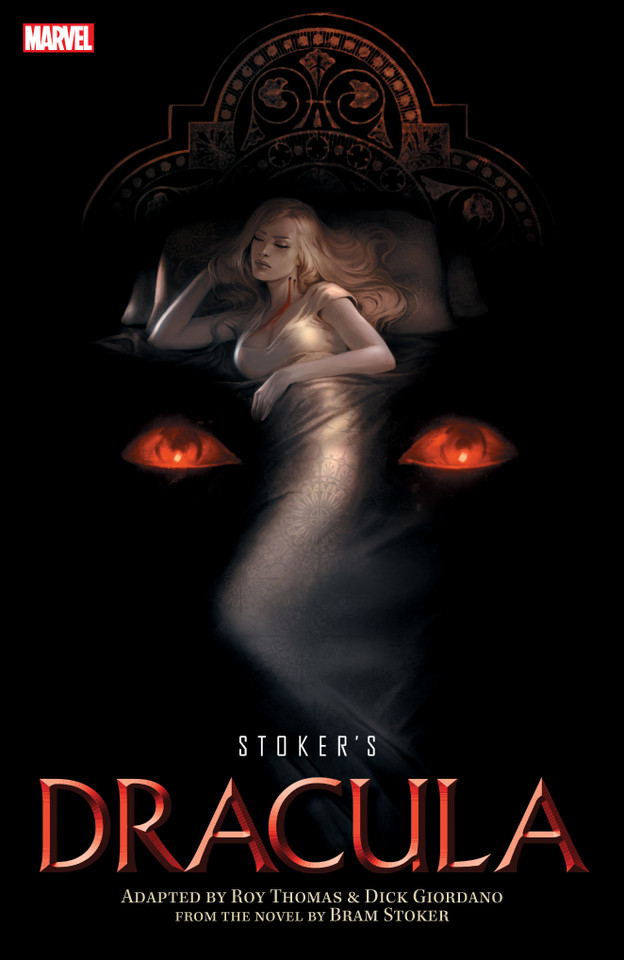 Stoker's Dracula book cover by Roy Thomas
