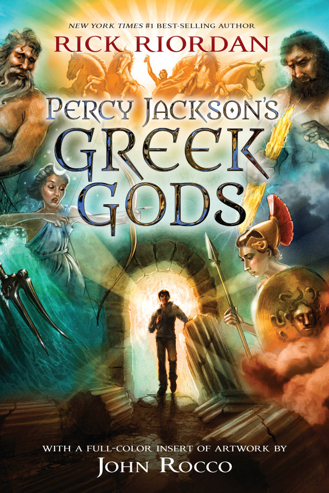 Percy Jackson's Greek Gods book cover by Rick Riordan