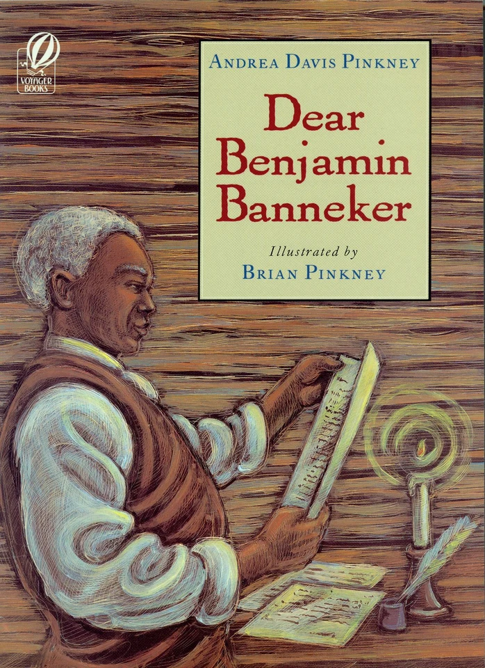 Dear Benjamin Banneker book cover by Andrea Davis Pinkney