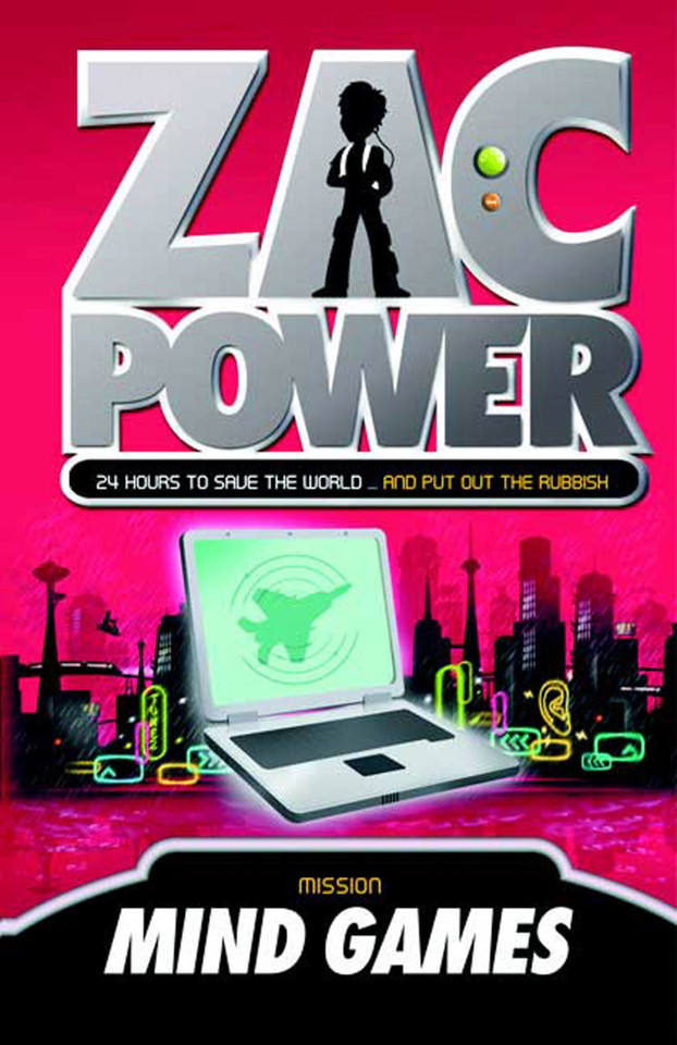 Zac Power #3: Mind Games: 24 Hours to Save the World … and Put Out the Rubbish (Zac Power #3) book cover by H. I. Larry