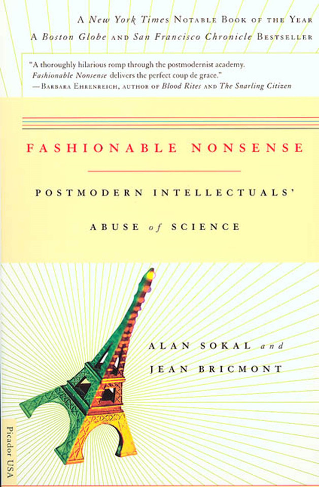 Fashionable Nonsense: Postmodern Intellectuals' Abuse of Science book cover by Alan Sokal, Jean Bricmont
