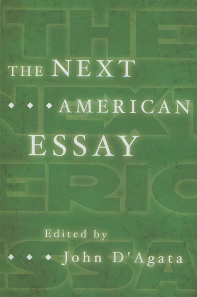 The Next American Essay book cover by John D'Agata