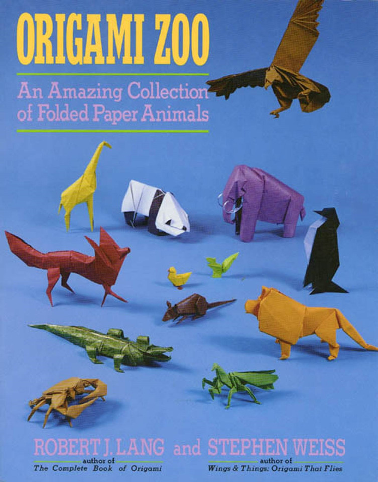 Origami Zoo: An Amazing Collection of Folded Paper Animals book cover by Robert J. Lang, Stephen Weiss