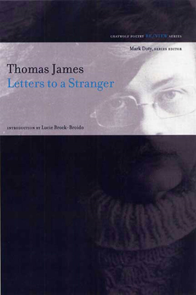 Letters to a Stranger: Poems (Re/View) book cover by Thomas James