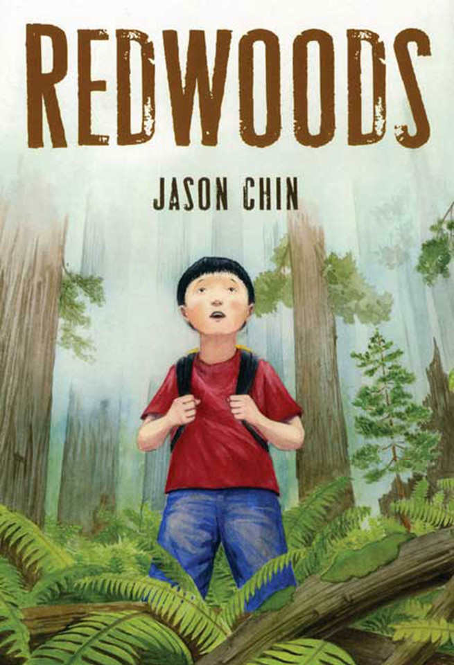 Redwoods book cover by Jason Chin