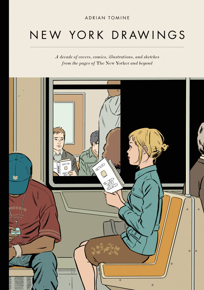 New York Drawings book cover by Adrian Tomine