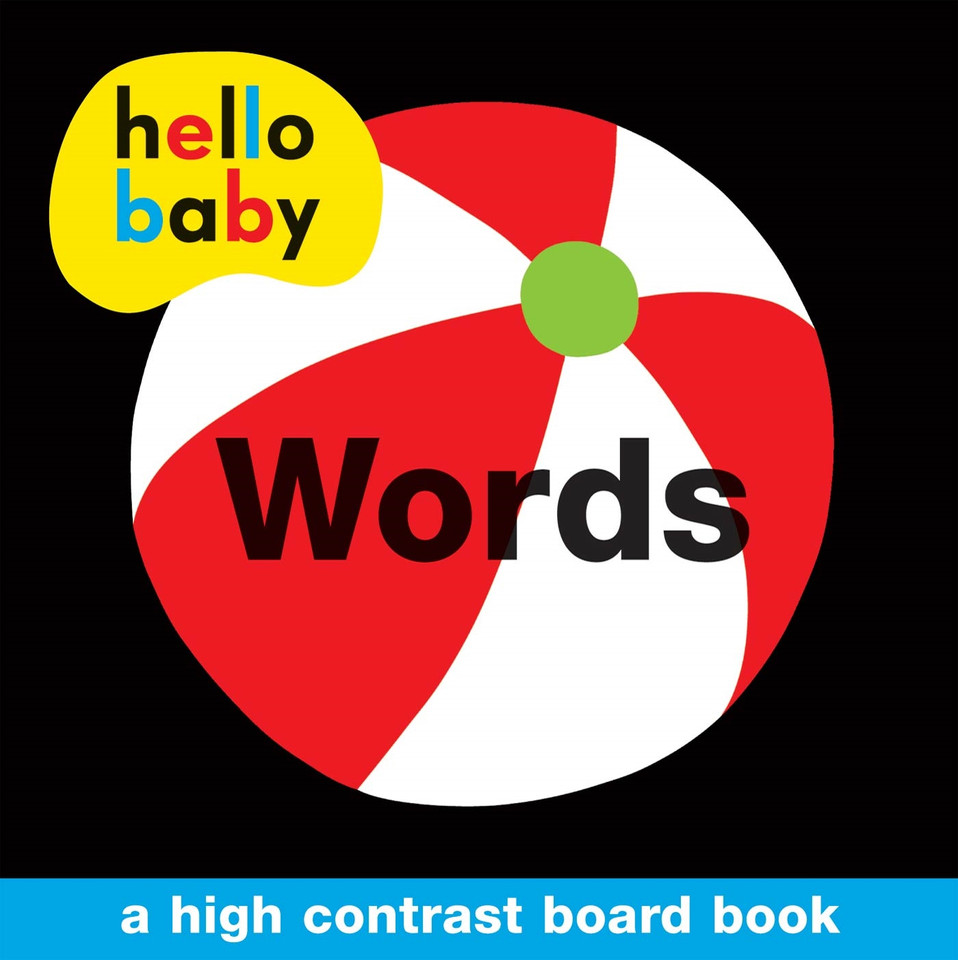 Hello Baby: Words: A High-Contrast Board Book (Hello Baby) book cover by Roger Priddy