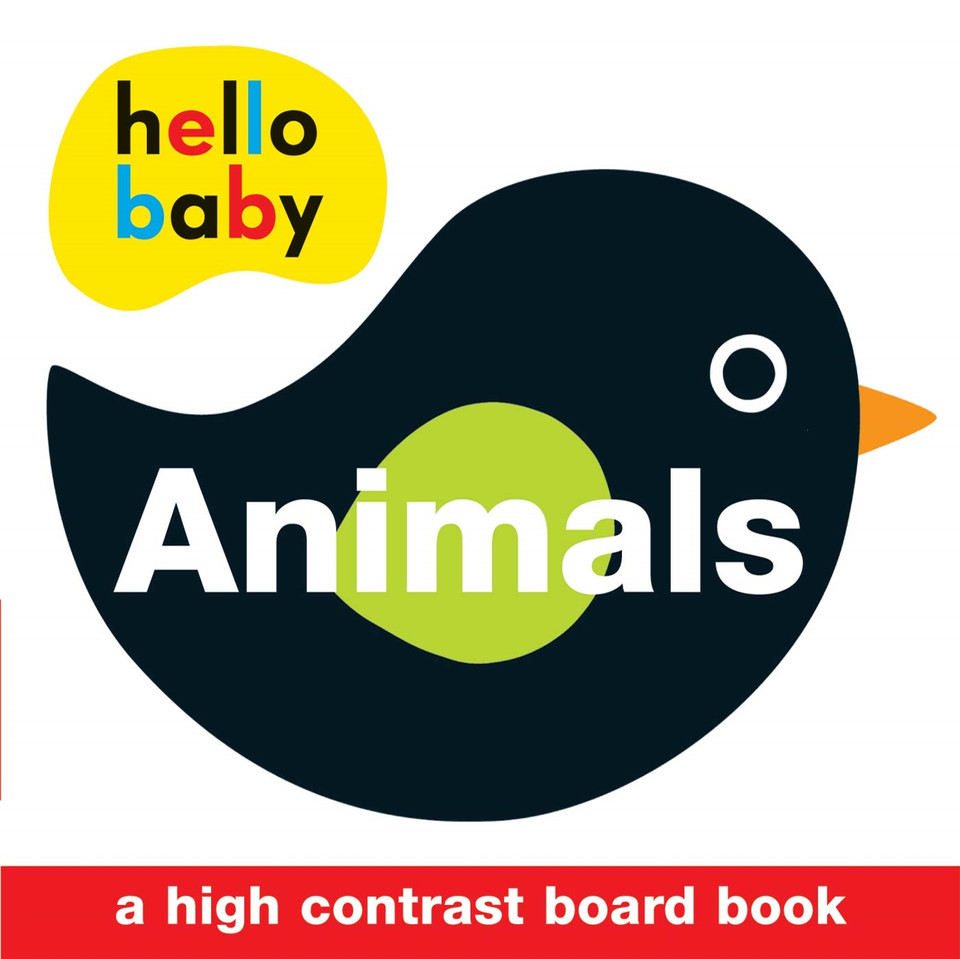 Hello Baby: Animals: A High-Contrast Board Book (Hello Baby) book cover by Roger Priddy