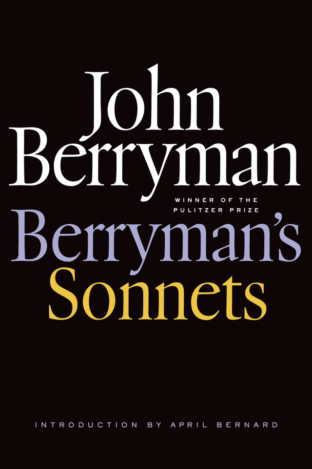 Berryman's Sonnets book cover by John Berryman