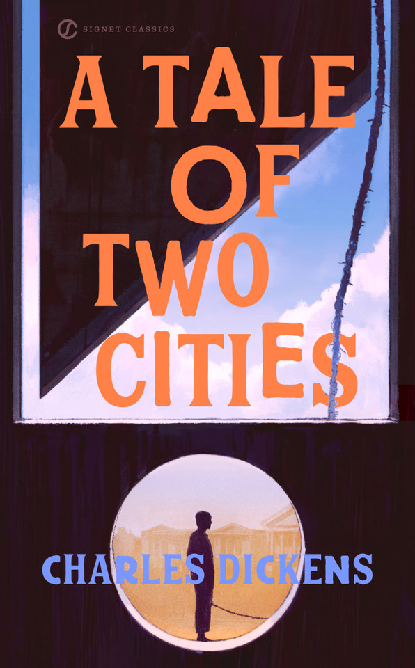 A Tale of Two Cities book cover by Charles Dickens