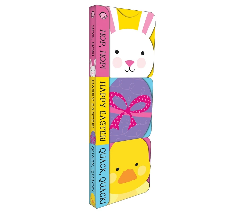 Easter (Chunky 3 Pack): Hop-Hop!, Happy Easter!, and Quack-Quack! (Chunky 3 Pack) book cover by Roger Priddy