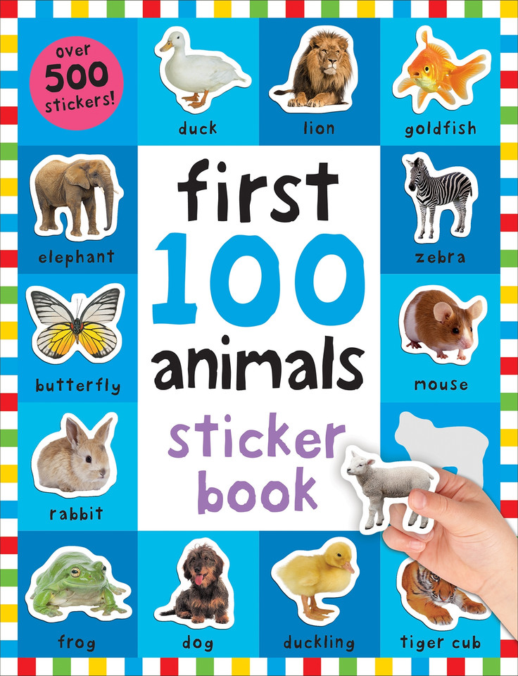 First 100 Stickers: Animals: Over 500 Stickers (First 100) book cover by Roger Priddy