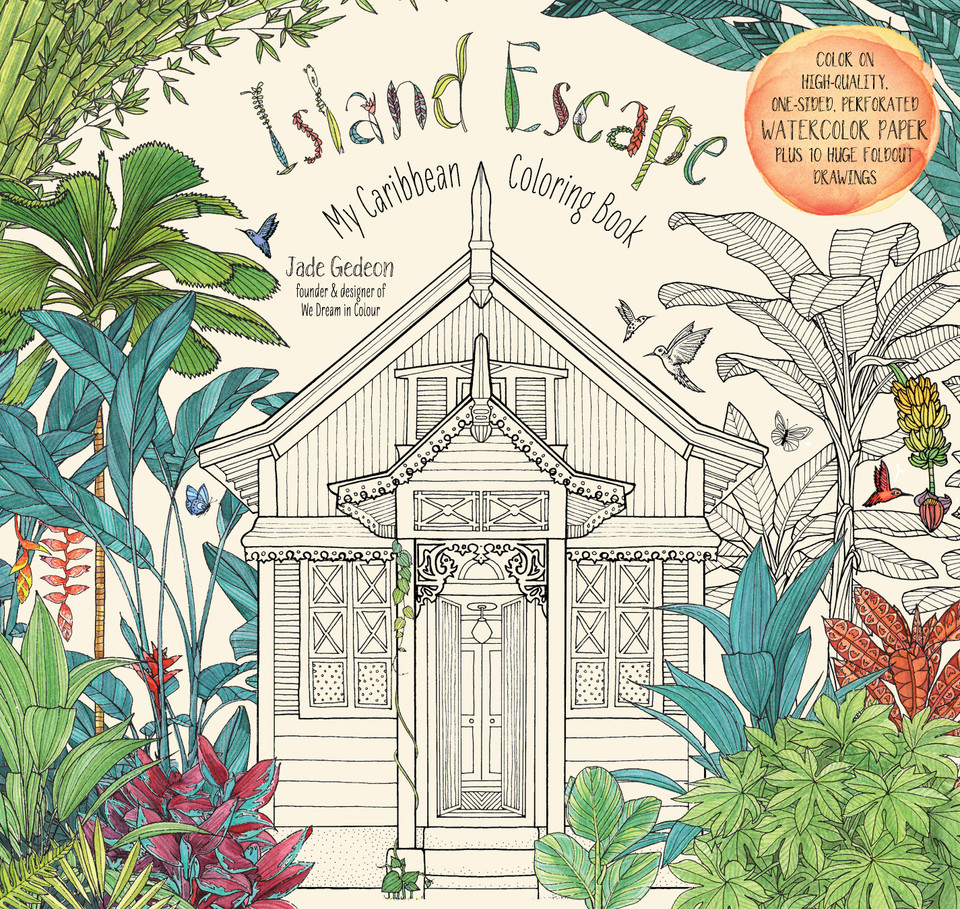 Island Escape: My Caribbean Coloring Book book cover by Jade Gedeon