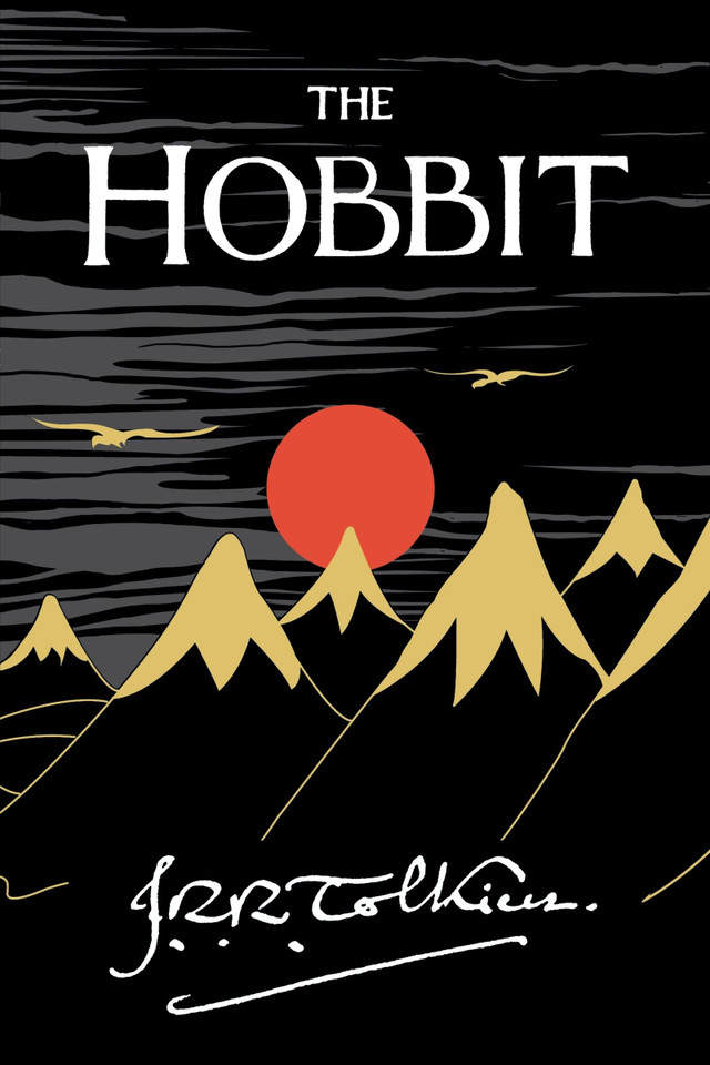 The Hobbit book cover by J.R.R. Tolkien