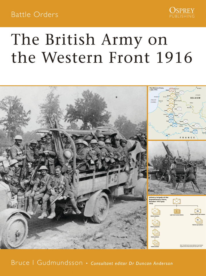 The British Army on the Western Front 1916 (Battle Orders #29) book cover by Bruce Gudmundsson