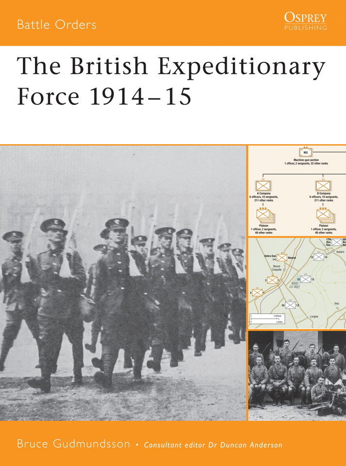 The British Expeditionary Force 1914–15 (Battle Orders #16) book cover by Bruce Gudmundsson