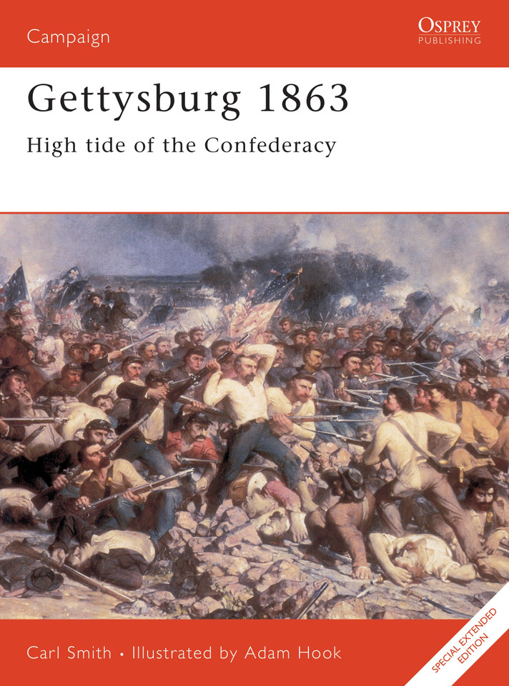 Gettysburg 1863: High tide of the Confederacy (Campaign #52) book cover by Carl Smith