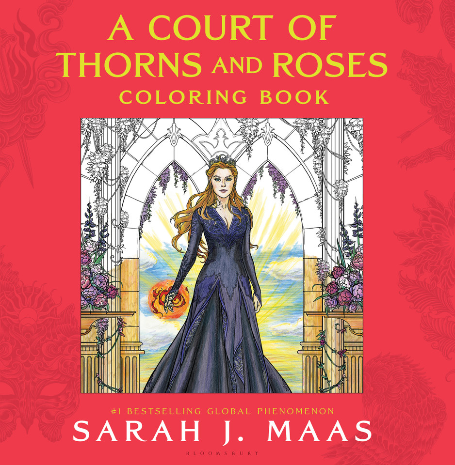 A Court of Thorns and Roses Coloring Book book cover by Sarah J. Maas
