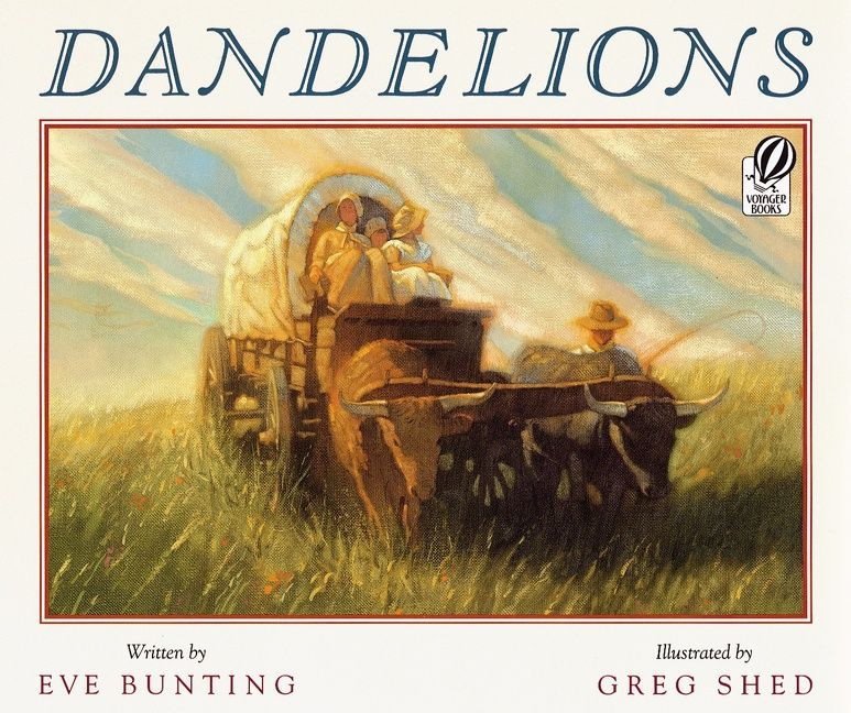 Dandelions book cover by Eve Bunting