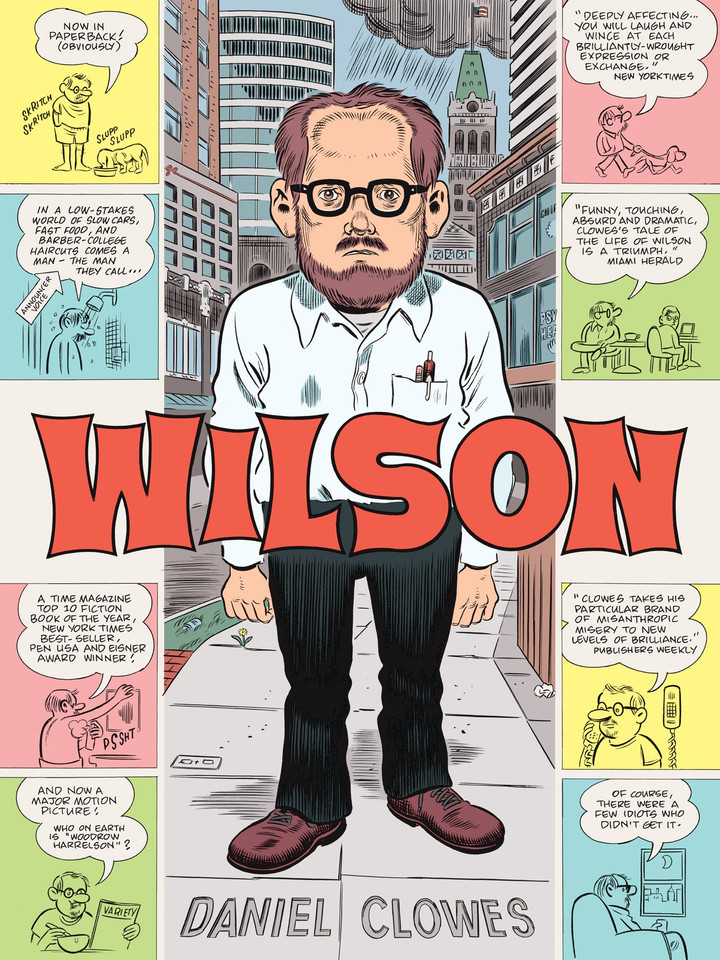 Wilson book cover by Daniel Clowes