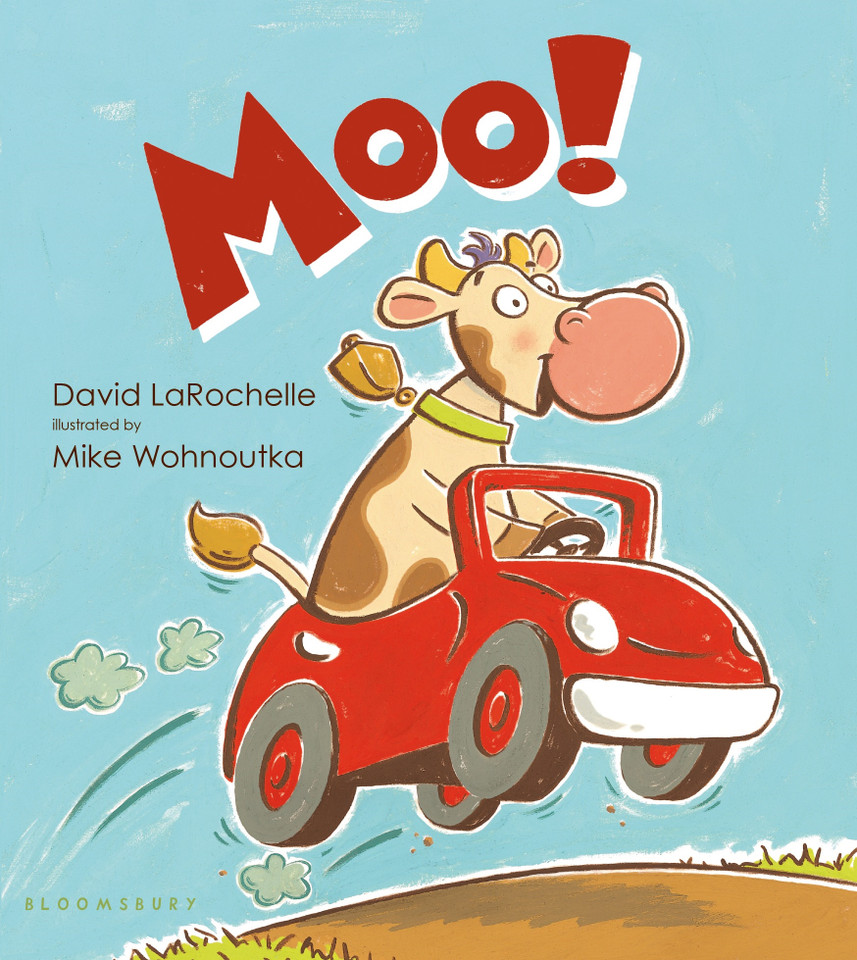 Moo! book cover by David LaRochelle