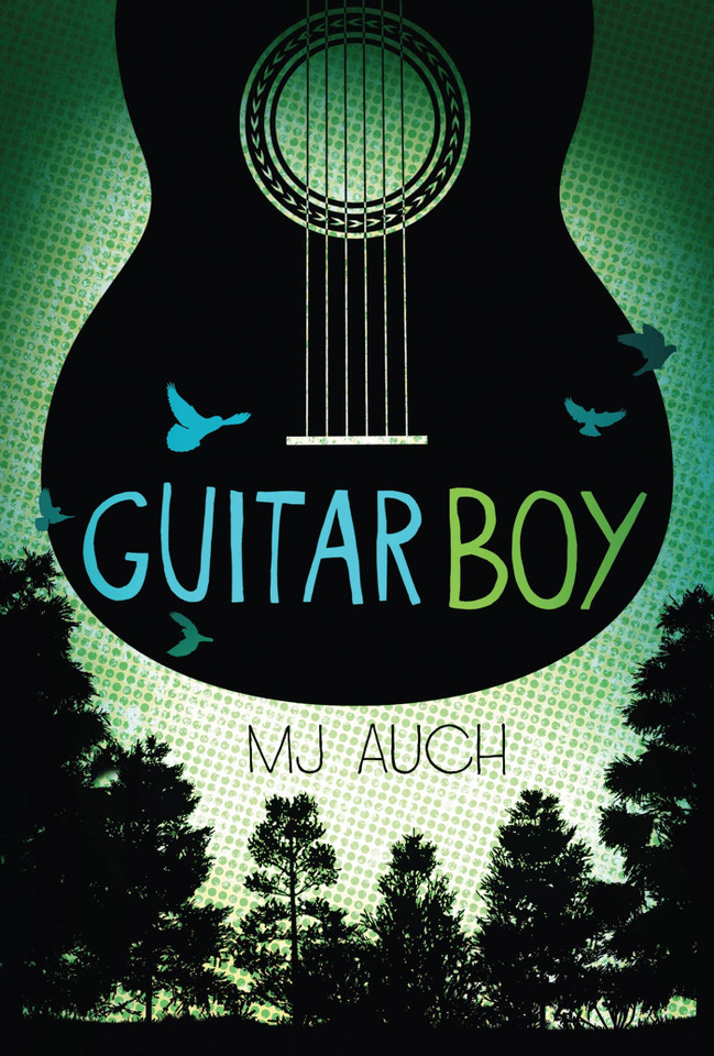 Guitar Boy book cover by MJ Auch
