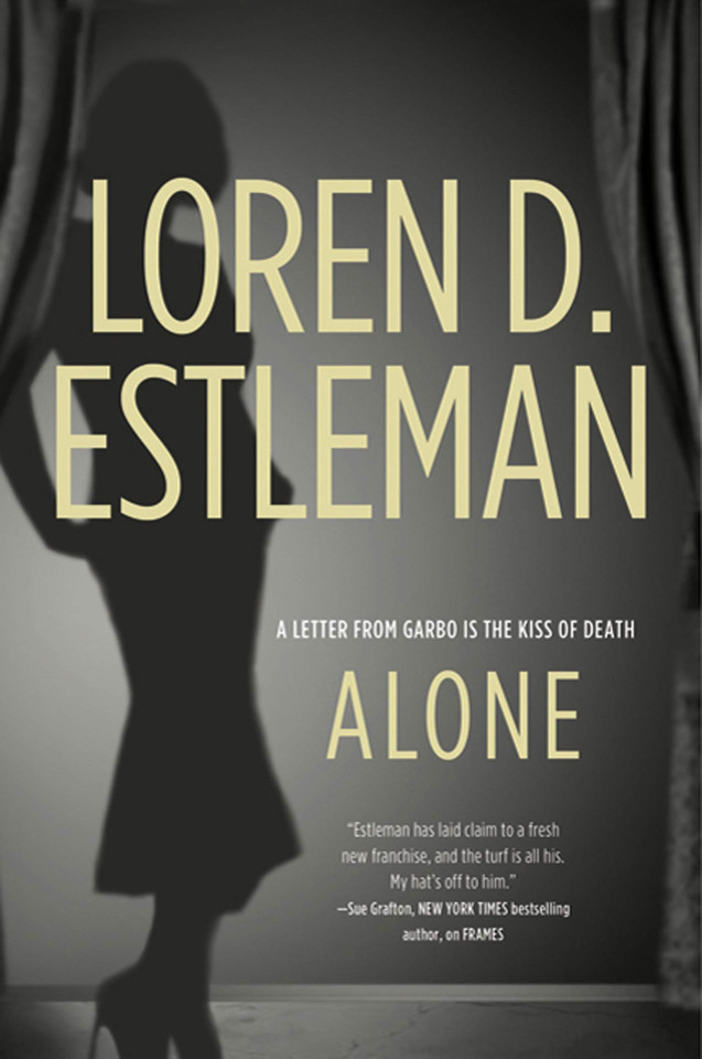 Alone (Valentino Mysteries #2) book cover by Loren D. Estleman