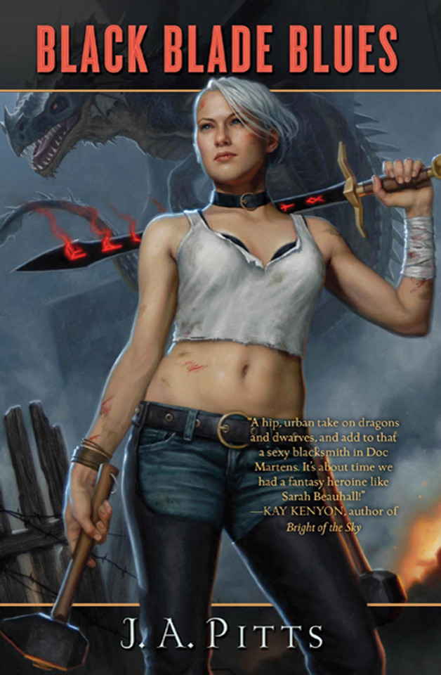 Black Blade Blues (Sarah Jane Beauhall #1) book cover by J. A. Pitts
