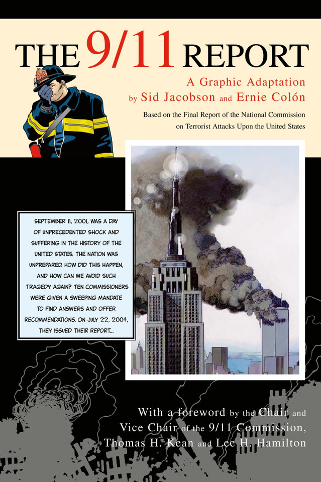The 9/11 Report: A Graphic Adaptation book cover by Sid Jacobson, Ernie Colón