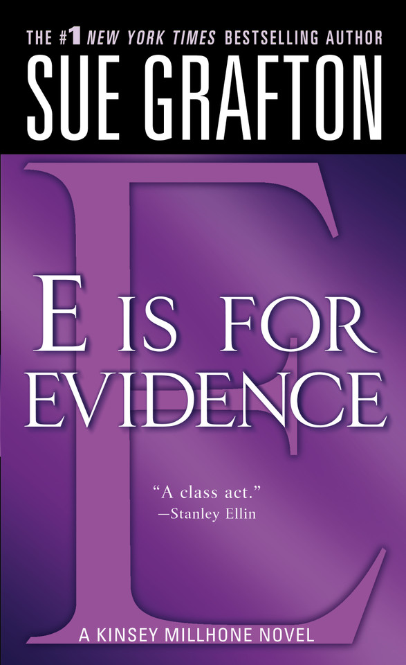 "E" is for Evidence: A Kinsey Millhone Mystery (Kinsey Millhone Alphabet Mysteries #5) book cover by Sue Grafton