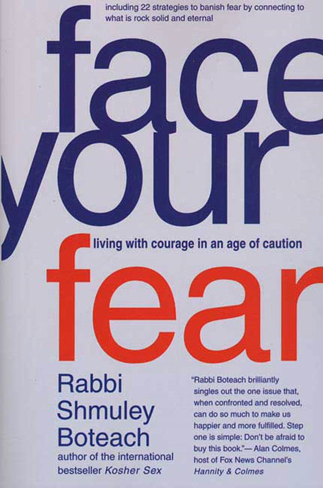 Face Your Fear: Living with Courage in an Age of Caution book cover by Shmuley Boteach