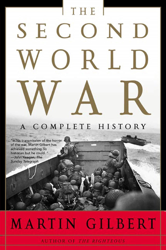 The Second World War: A Complete History book cover by Martin Gilbert