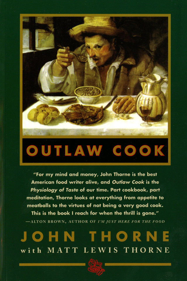 Outlaw Cook book cover by John Thorne, Matt Lewis Thorne